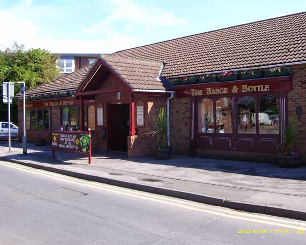 The Barge and Bottle (prior to refurbishment).