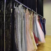 Dresses from a previous prom fair at Thomas Middlecott Academy.