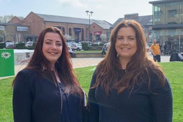 Jodie Pacey and Charlotte Toplass at Marshall’s Yard