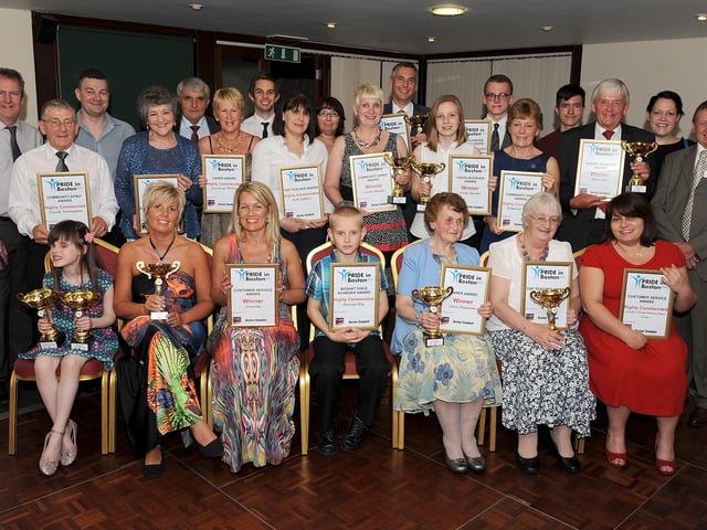 The Boston Standard Pride Award winners of 2014. There was a special award handed out at the ceremony in recognition of the community spirit shown during the December 5 floods of the previous year. The award went to Asda community champion Stephen Bromby, chosen by The Standard to represent the many people involved in the community effort to get the town back on its feet. A surprised Mr Bromby (pictured back row, sixth from left) thought he had been invited to a meet-and-greet and hear some of the other inspirational stories. He said: "We had fantastic support from head office - we said we might need some money and they just said ‘how much'."