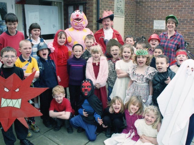 World Book Day celebrations at Staniland Primary School, Boston, in 2000.