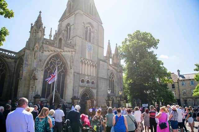 The 2024 Armed Forces Day flag raising ceremony in Sleaford Market Place. Picture: Chris Vaughan Photography Limited for NKDC