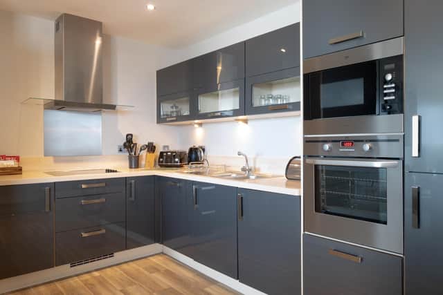 The fully-equipped kitchen. Image: Daniel Eland