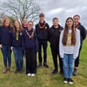 The Red Wheelbarrows team. L-R: Libby, Kat, Tilly, Beth, Harry, Matthew, Sophie and Connie. Photo supplied