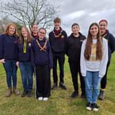 The Red Wheelbarrows team. L-R: Libby, Kat, Tilly, Beth, Harry, Matthew, Sophie and Connie. Photo supplied