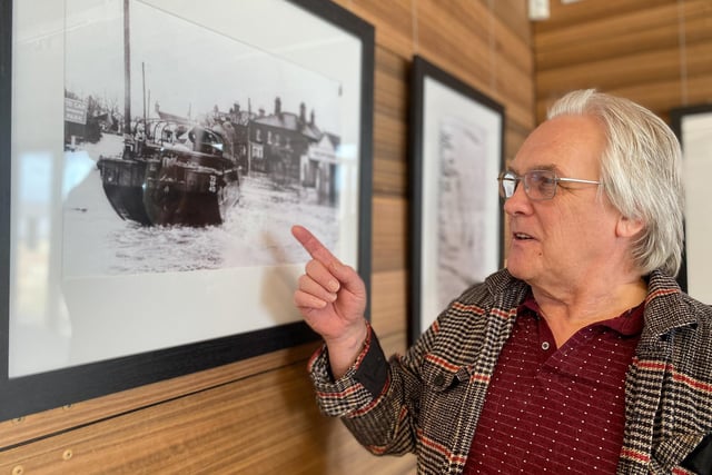 The photographs in the exhibition brought back memories for some residents who remembered the floods.