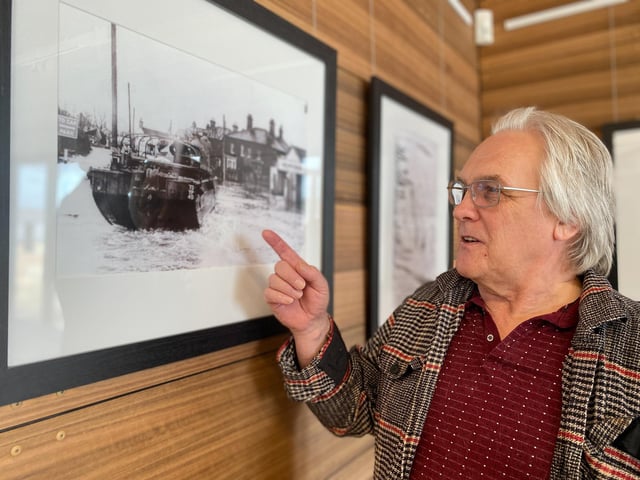 The photographs in the exhibition brought back memories for some residents who remembered the floods.