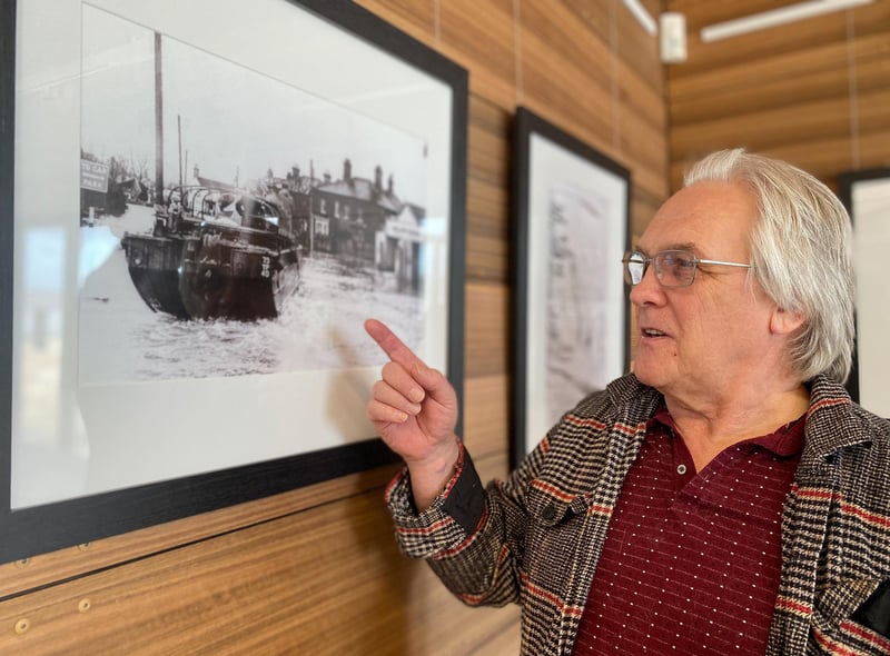 The photographs in the exhibition brought back memories for some residents who remembered the floods.
