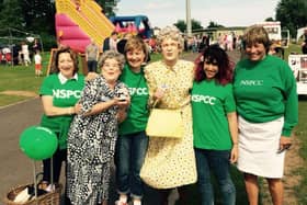 Jackie (far left) helped raise thousands of pounds for the charity.
