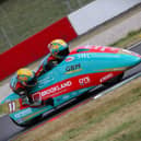 Ellis and Clement in race action at Donington.
