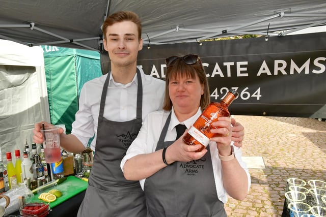 Event organisers, Nathan Lambie and Katie Pywell of The Advocate Arms. Photo: David Dawson