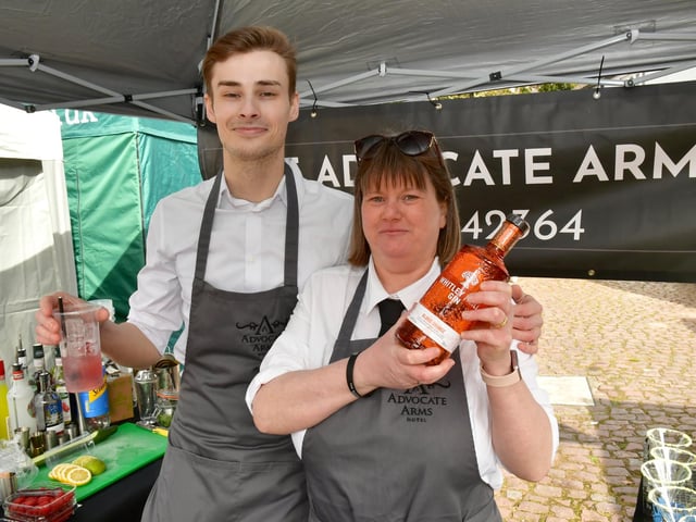 Event organisers, Nathan Lambie and Katie Pywell of The Advocate Arms. Photo: David Dawson