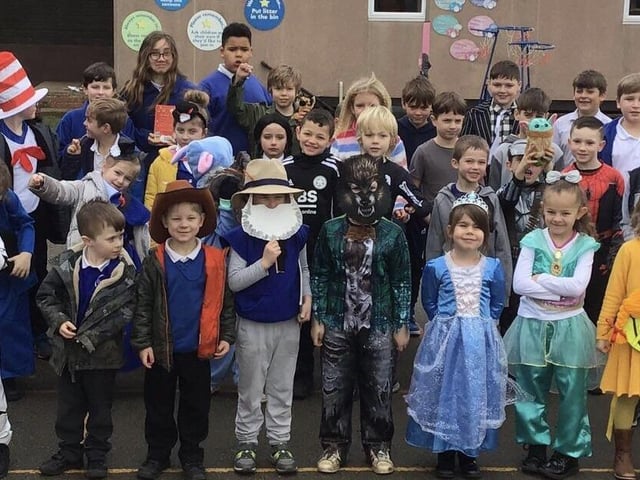 Children dressed up at Leadenham Primary Academy.