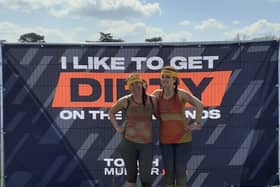 Reporter Rachel Armitage (right) with cousin Julia Hancox at Midlands Tough Mudder