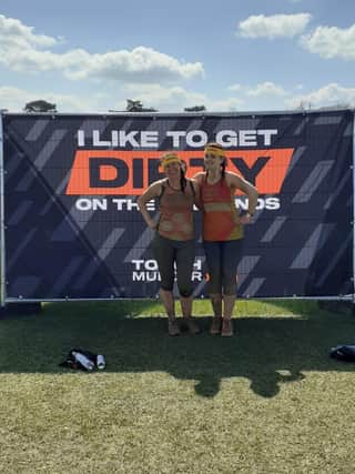 Reporter Rachel Armitage (right) with cousin Julia Hancox at Midlands Tough Mudder