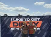 Reporter Rachel Armitage (right) with cousin Julia Hancox at Midlands Tough Mudder