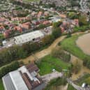 Kurnia Aerial Photography captured the flooding in Horncastle.