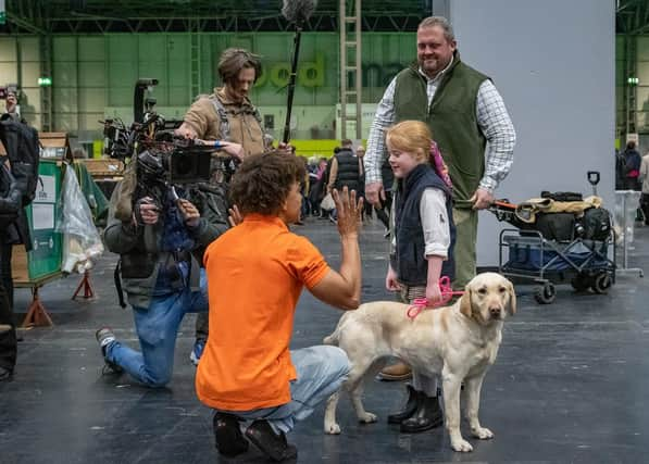 was interviewed by presenter Radzi Chinyanganya for More4 before she entered the ring. Image: Nigel Kirby Photography