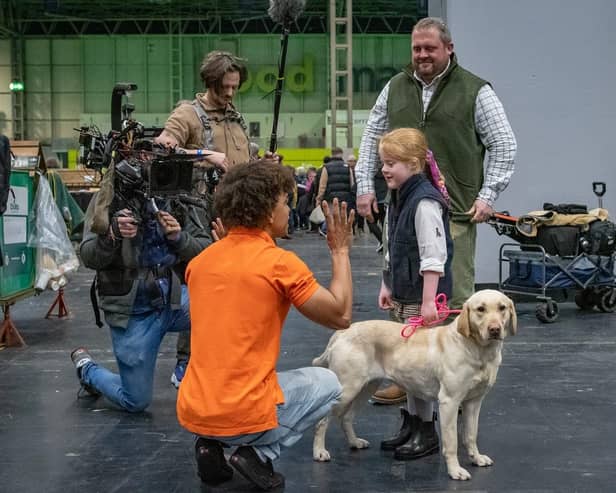 was interviewed by presenter Radzi Chinyanganya for More4 before she entered the ring. Image: Nigel Kirby Photography