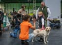 was interviewed by presenter Radzi Chinyanganya for More4 before she entered the ring. Image: Nigel Kirby Photography