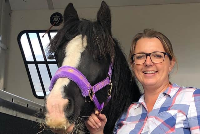 Limpopo who was rescued from one of the worst cruelty cases Bransby Horses has ever seen is settling into her new home