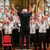 The award-winning Louth Male Voice Choir in full flow.