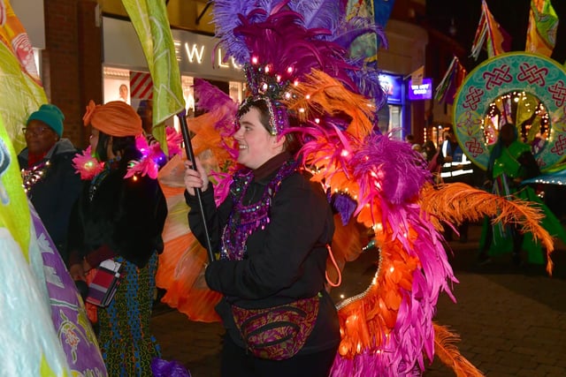 The Illuminate Parade created a carnival-style atmosphere.