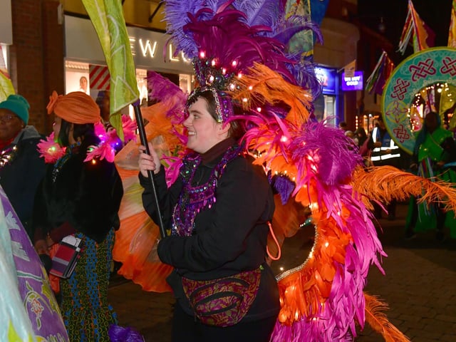 The Illuminate Parade created a carnival-style atmosphere.
