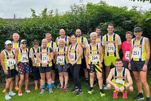 The Boston Community Runners at West Pinchbeck.