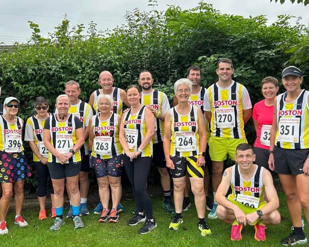The Boston Community Runners at West Pinchbeck.