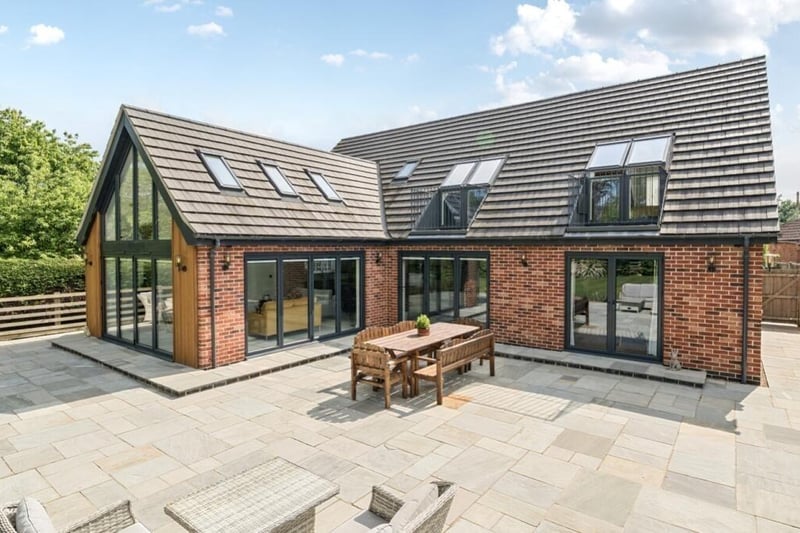 Another angle on the patio area to the rear of the home.