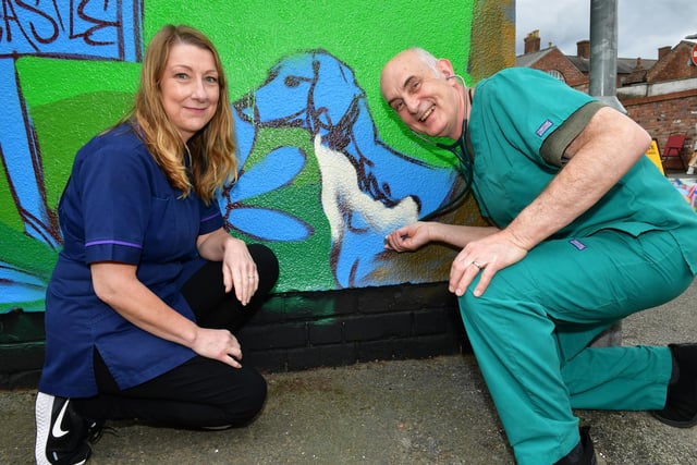 Sandra Wilkinson and David Hopper of Vet on the Corner.