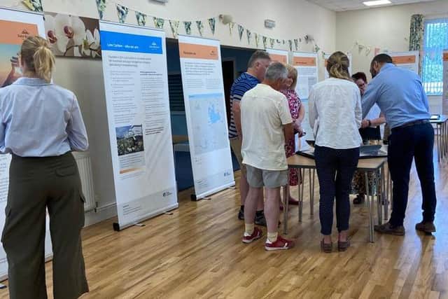 Low Carbon held in person events at local community facilities for people to view the proposal