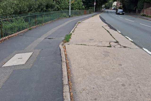 Yarborough Hill, Lincoln, where ground movement has been discovered. Credit: LDRS