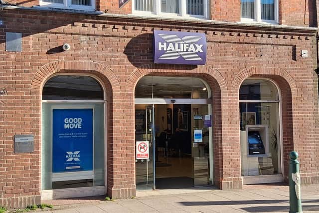 Set for closure in November - Sleaford's Halifax Bank branch. Photo: AH