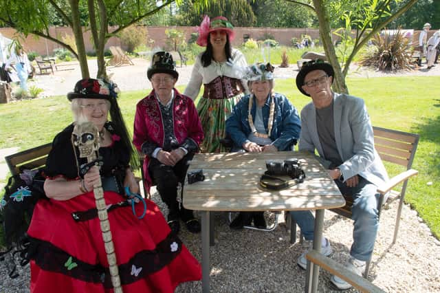 Steampunks form left: Carol and John Barthorpe of Metheringham, Tina Rose of Sleaford, Josie Markham, and Alan Ward of Lincoln. Photos: D.R.Dawson Photography