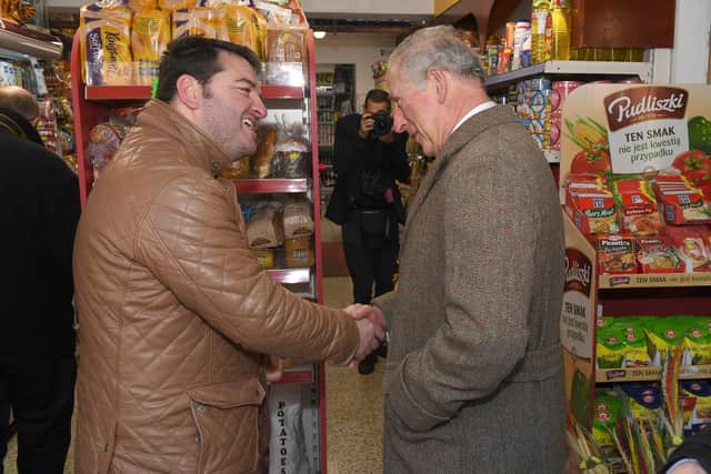 The Prince with Erhan Akyuz, owner of Aronia UK Ltd.