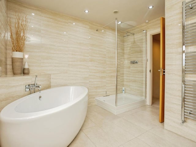 The bathroom.