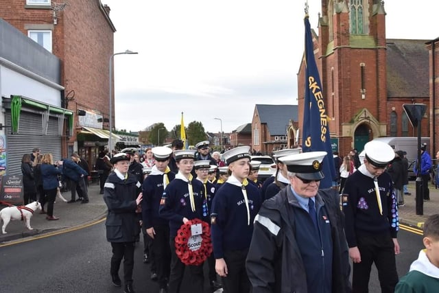 The parade set off from the back of the Hildreds Shopping Centre.