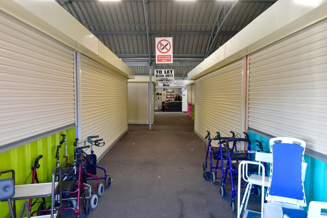 Units now with shutters to make them more secure are available to rent at Skegness Trading Hub.