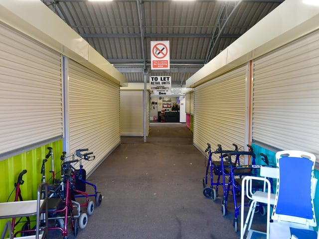 Units now with shutters to make them more secure are available to rent at Skegness Trading Hub.
