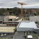 The first part of the new emergency department at Boston's Pilgrim Hospital on left, the existing one on the right.