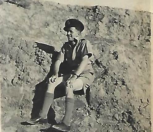Flt Lt. George Milson DFC pictured in Mosul in July 1941.