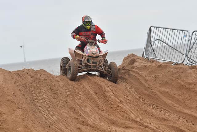 Quad bikes and side car races.
