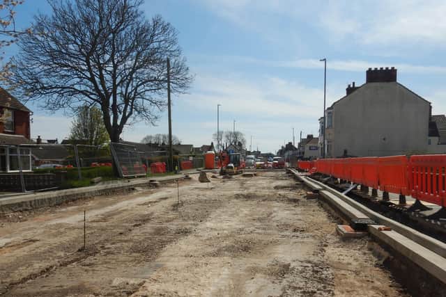 Resurfacing works along Roman Bank in Skegness did not meet required required stadards.
