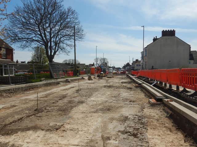 Resurfacing works along Roman Bank in Skegness did not meet required required stadards.
