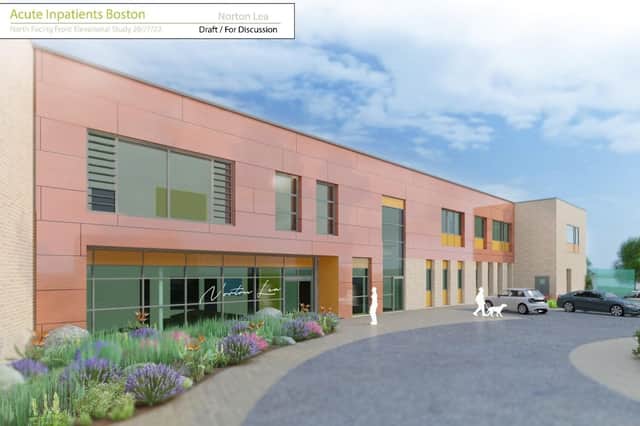 An artist's impression of what the new mental health facility could look like.