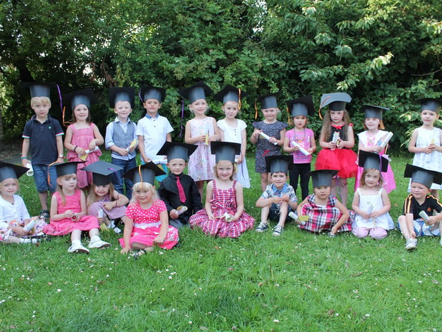 Louth's Riverside Playgroup holding a graduation ceremony for those moving on to primary school in September of that year. Some 25 youngsters each received a scroll and a gift to mark the occasion.