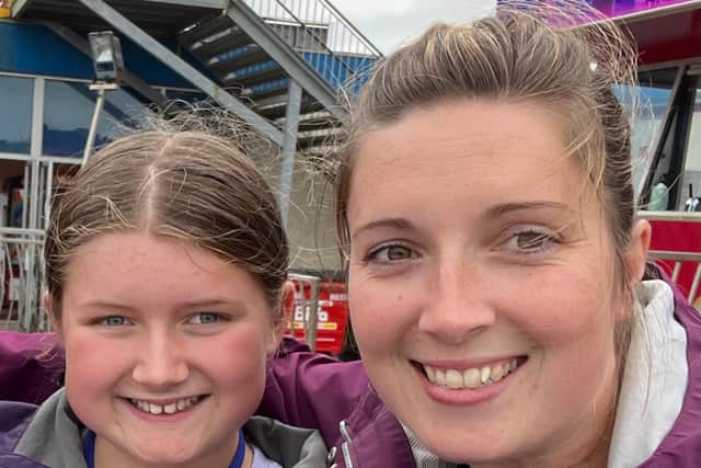 Emma Andrews and daughter Lilly.