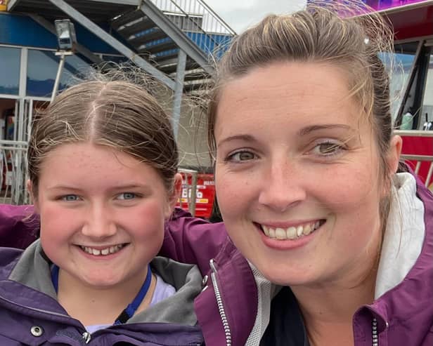 Emma Andrews and daughter Lilly.